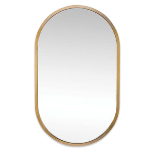 Regina Andrew Canal Mirror (Natural Brass)