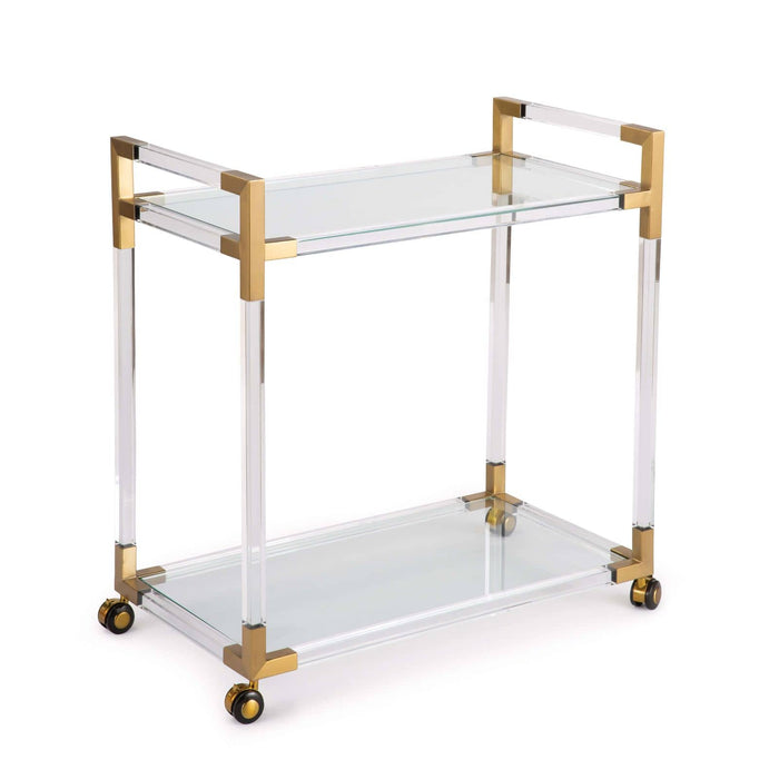 Regina Andrew Americano Bar Cart (Natural Brass)