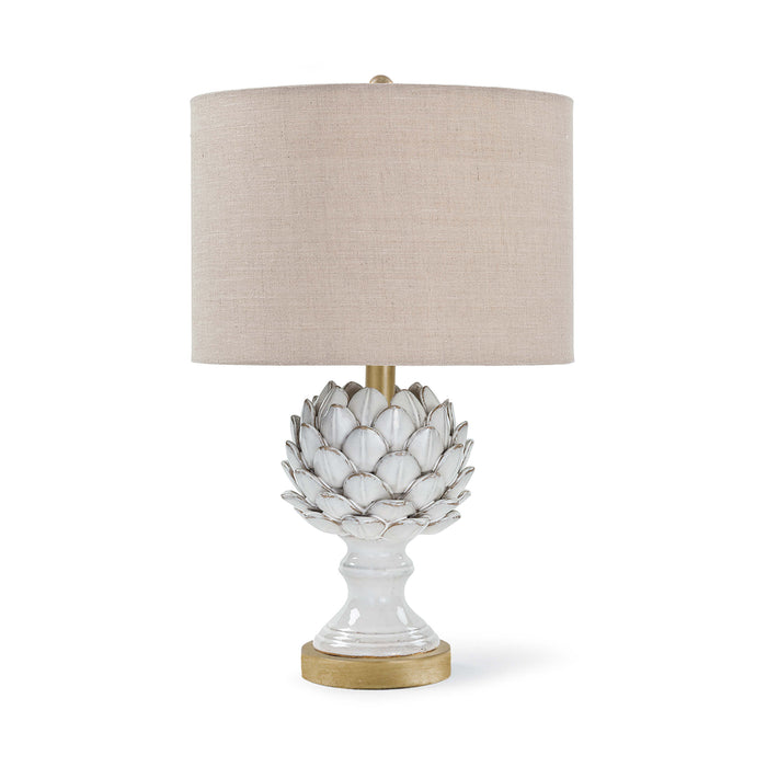 Regina Andrew Leafy Artichoke Ceramic Table Lamp (Off White)