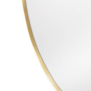 Regina Andrew Crest Mirror (Natural Brass)