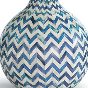 Regina Andrew Chevron Bone Table Lamp (Indigo)