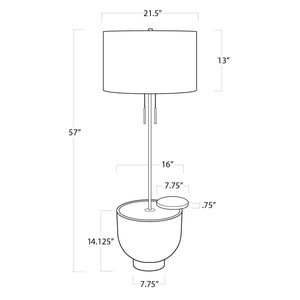 Regina Andrew Theo Floor Lamp (Ebony)